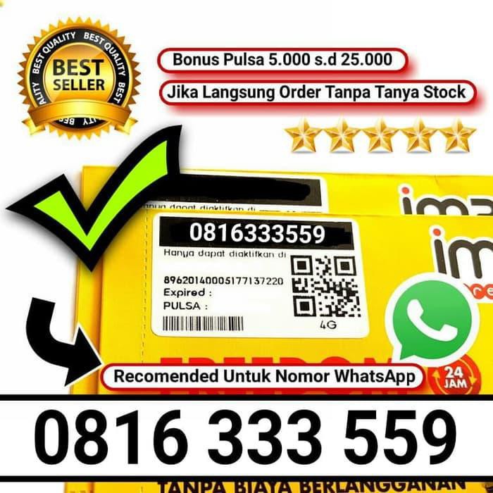 [33] indosat 10 digit nomor cantik im3 4g nomer murah non paket data kuota Handphone / Phone / HP