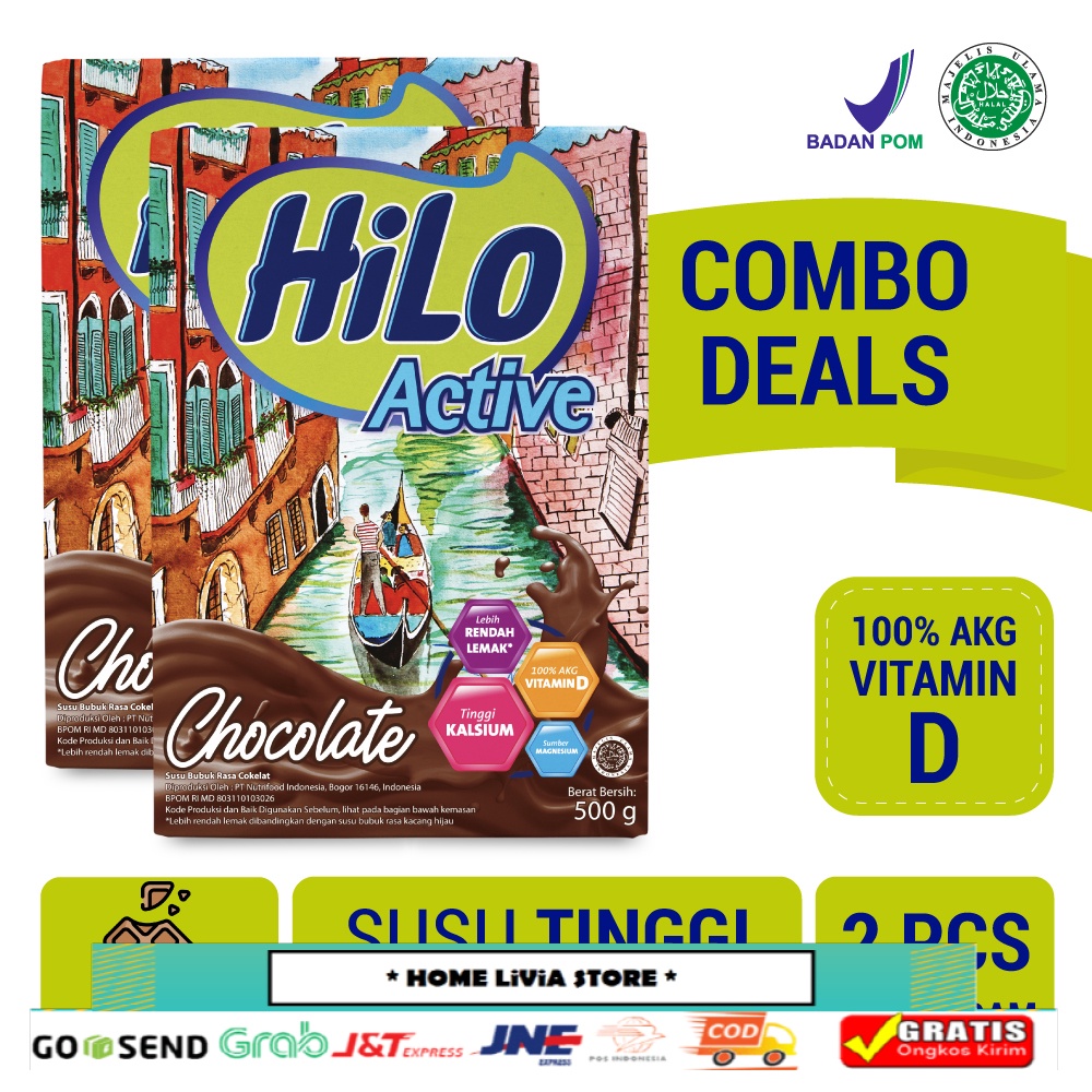 

HiLo Active Susu Bubuk Chocolate 2 x 500 gr