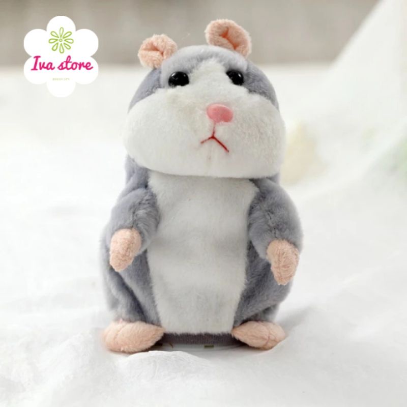 Mainan Bayi boneka talking hamster merekam suara free bungkus kado