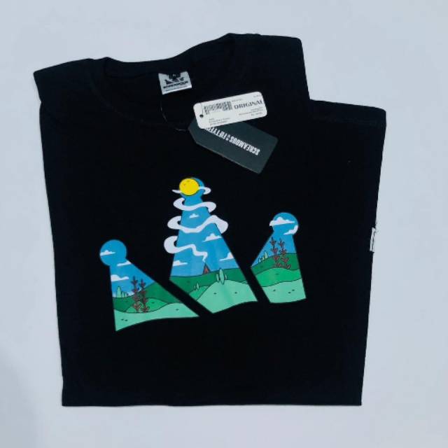 Pakaian dewasa kaos screamous atasan pria wanita lengan pendek
