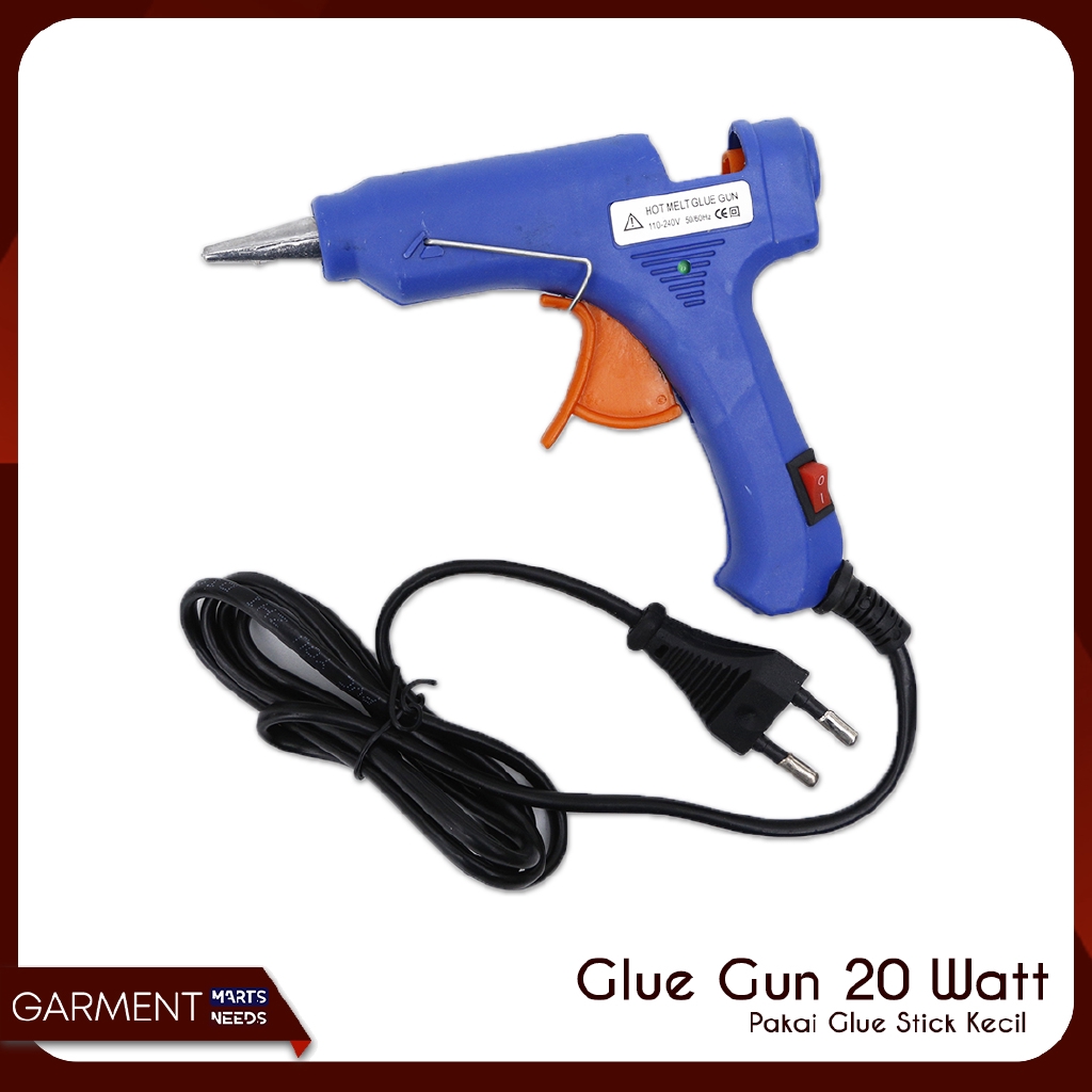 Glue Gun Alat Lem Tembak Kecil On Off 20 Watt Shopee 