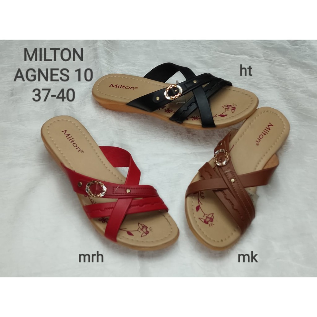 Sandal Pergi Perempuan MILTON Agnes-10 - Sandal wanita selop