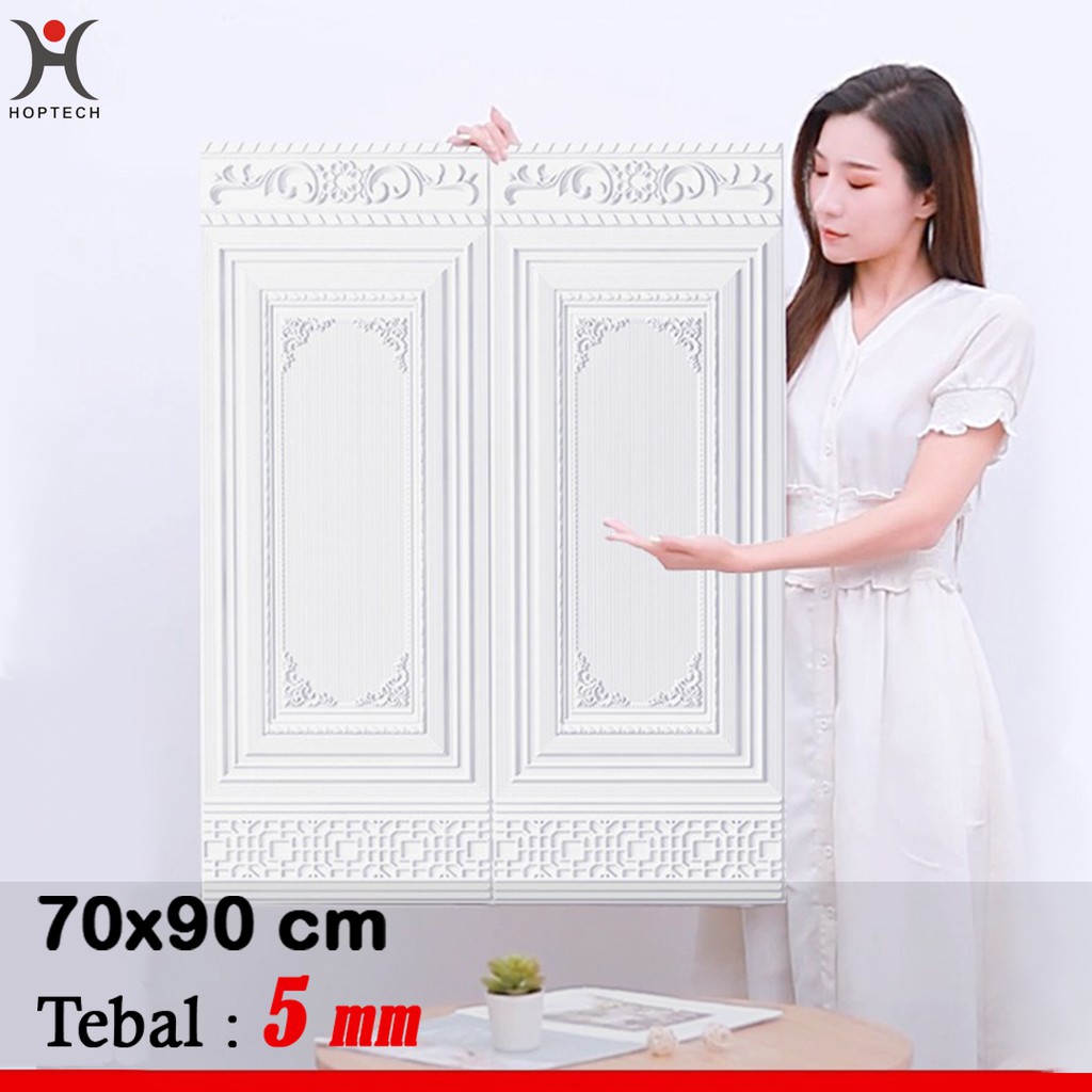 Wallpaper 3D FOAM / Wallfoam Dinding 3D Motif PINTU JATI 70X90 CM-4