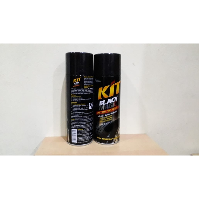 Jual Kit Black Magic Spray, Semir Ban, Pengkilap Ban 360CC Shopee