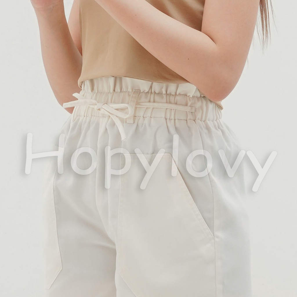 HOPYLOVY - Celana Pendek Wanita Hot Pants Move It Highwaist Pinggang Karet Sherly