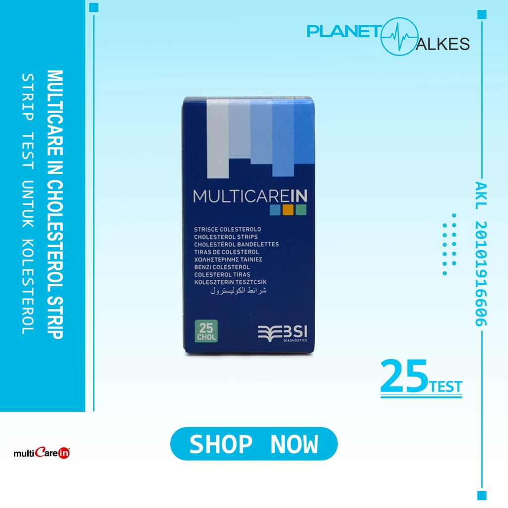 Strip Multicare In TG Trigliserid TG Triglyceride MulticareIn Cholesterol Kolesterol / Multicare in 