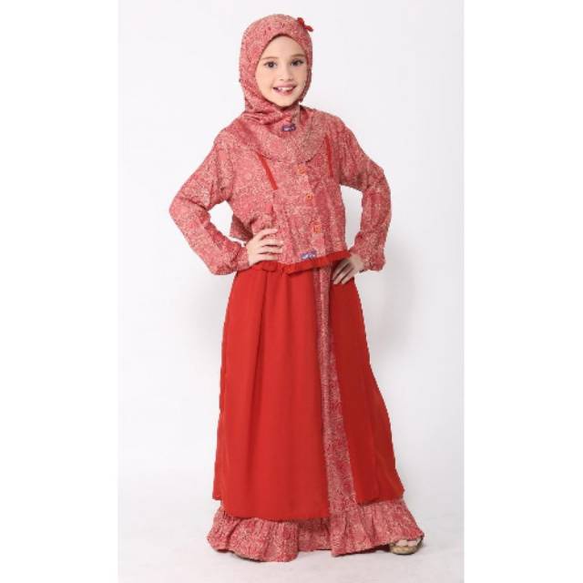 OSK 78 MERAH BATA // GAMIS ANAK ETHICA