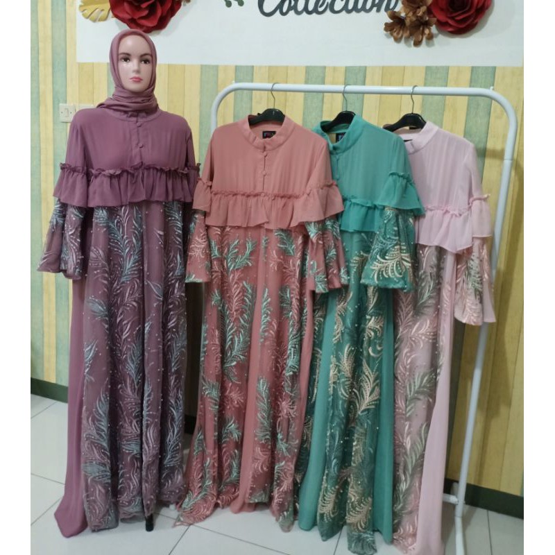 gamis brukat FHA ori import