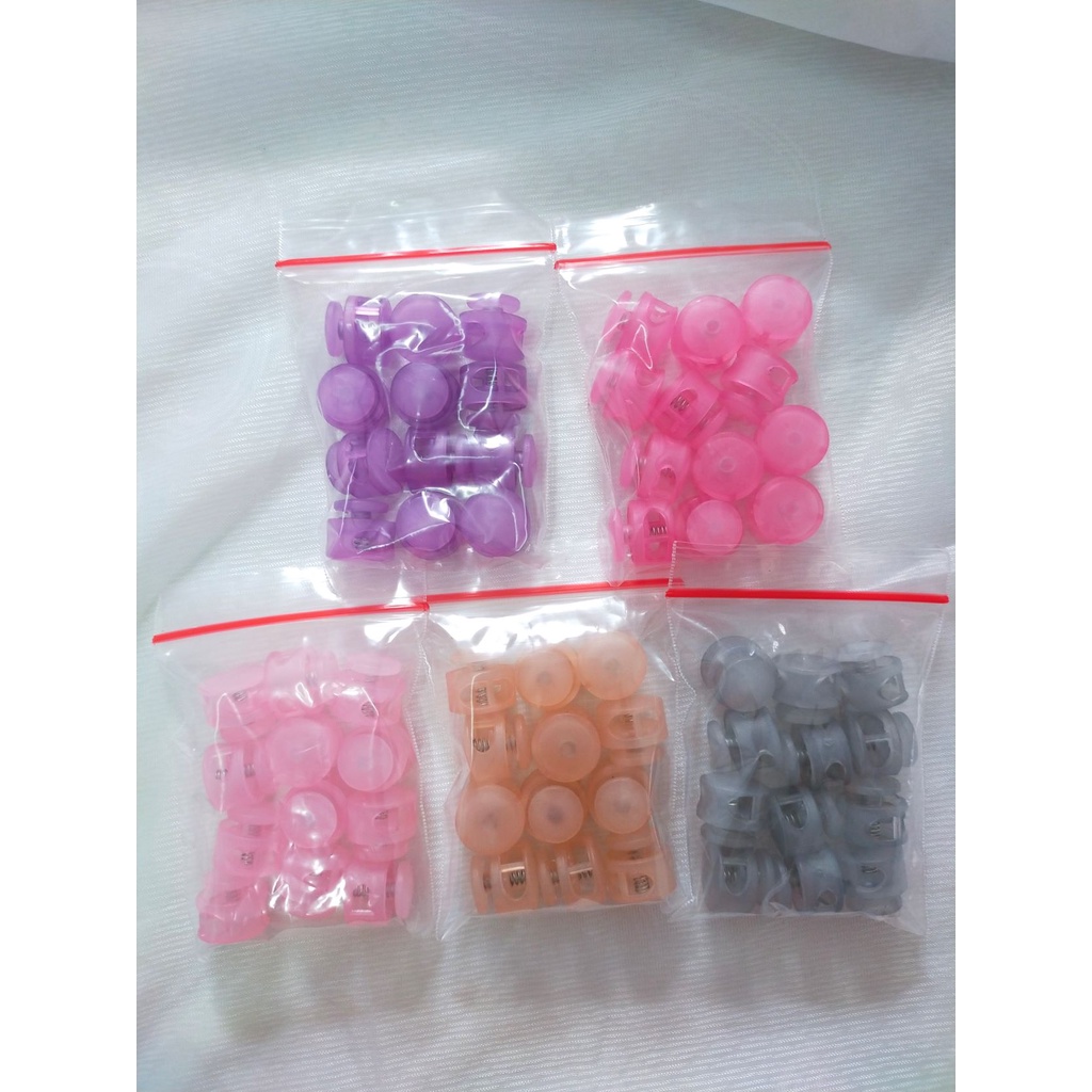 Stopper Tali Masker/knop jamur JELLY Transparan 16 mm