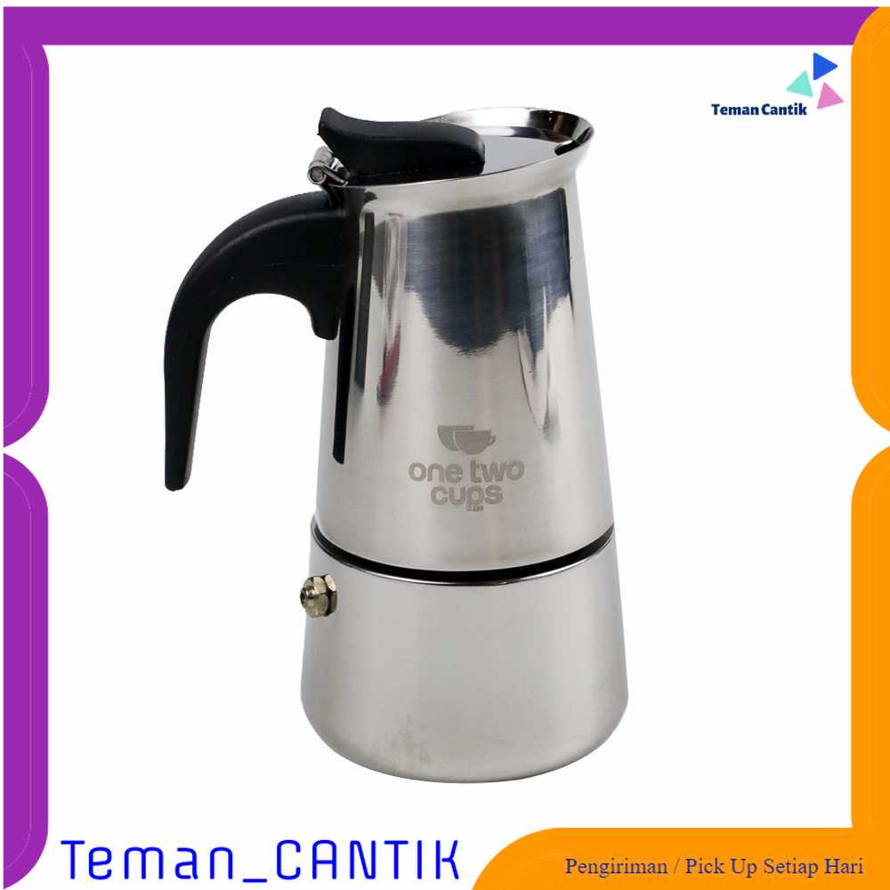 TC-DA1 One Two Cups Espresso Coffee Maker Moka Pot Teko 100ml 2 Cup - Z20