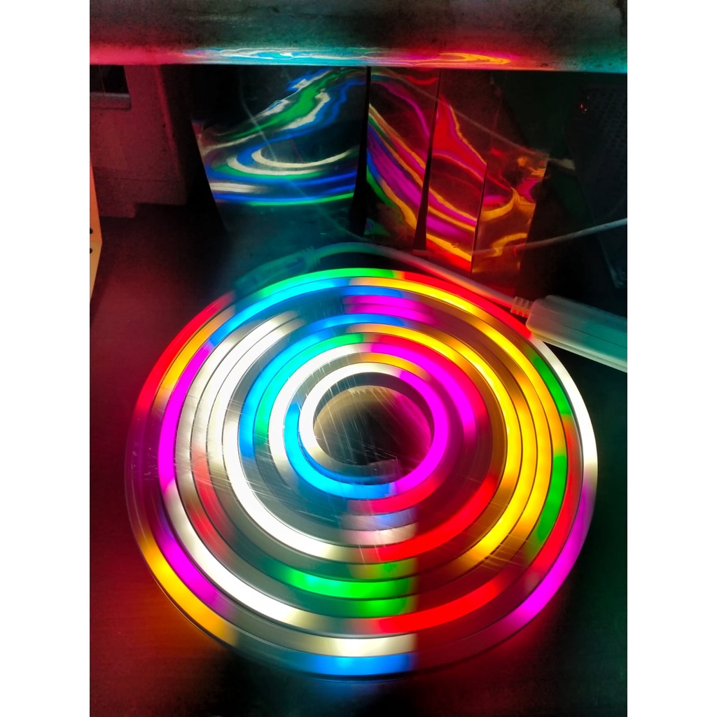 LAMPU LED NEON FLEXIBLE FLEKSIBLE RGB (WARNA-WARNI) 5 METER MN62
