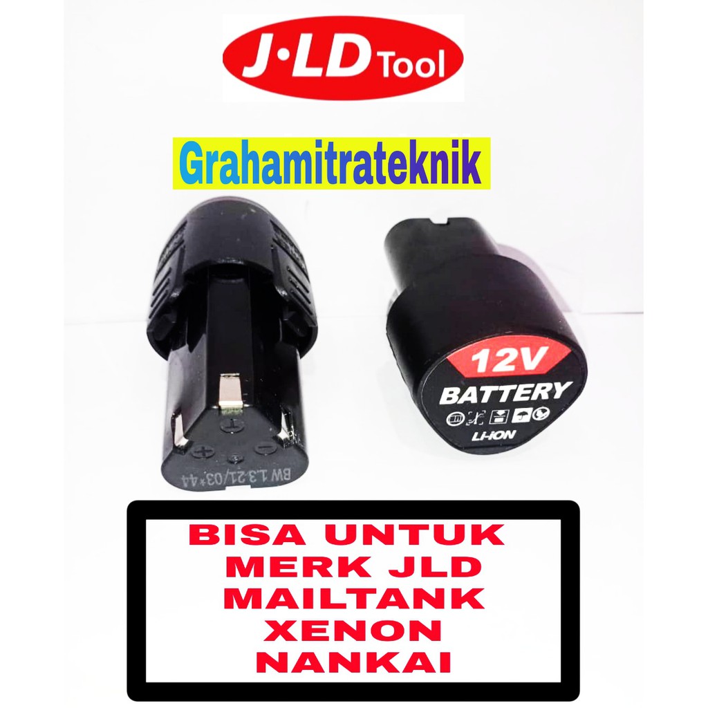 [ SPAREPART BATERAI ] Baterai JLD 12V Untuk Mesin Bor Baterai JLD 12V Dan Bor Baterai 12V Merk Lain