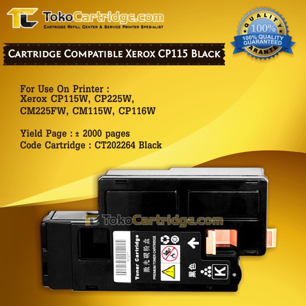 Cartridge Compatible Fuji Xerox CP115W CP225W CM225FW CM115W Black