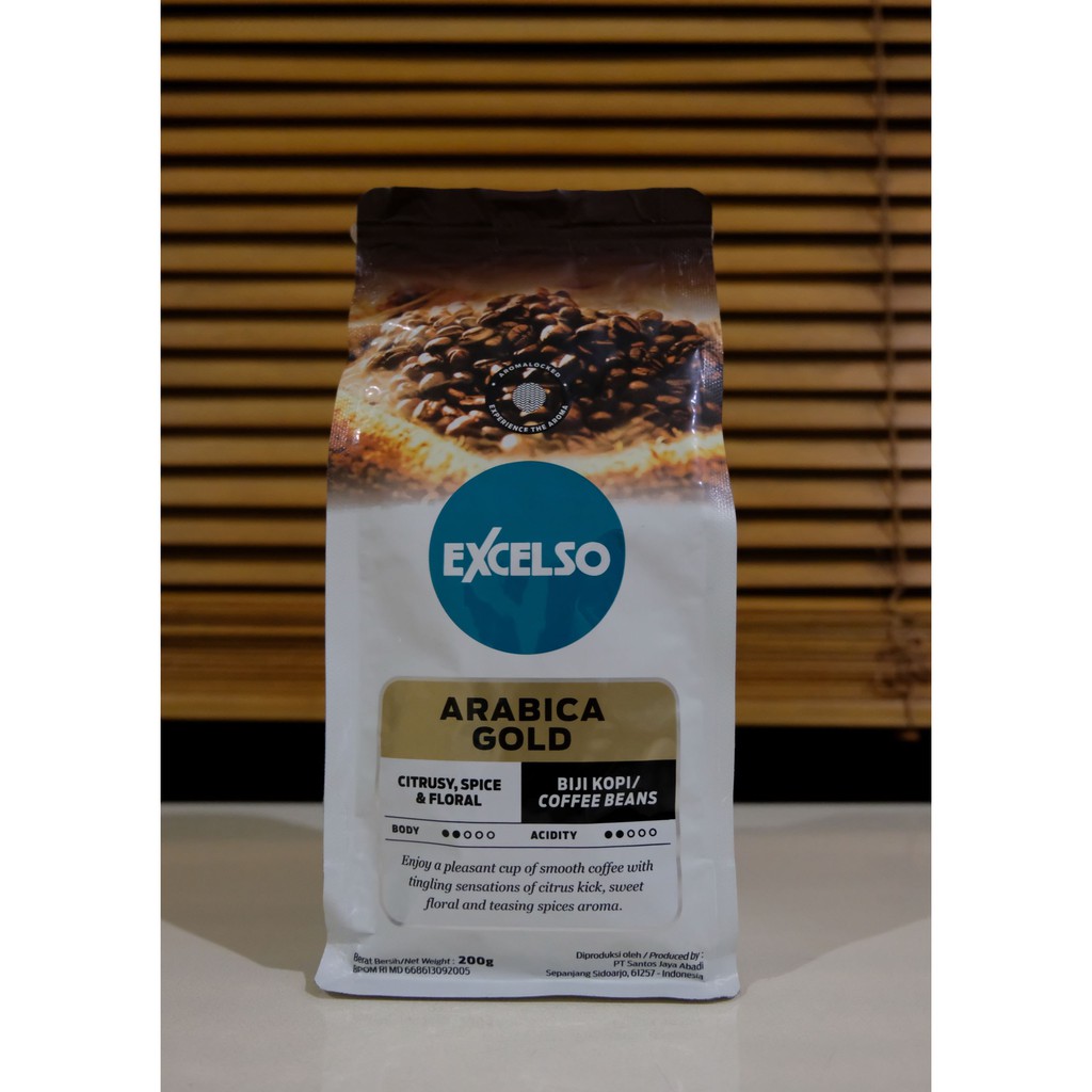

Excelso Arabica Gold 200gr ( kopi bubuk / biji )