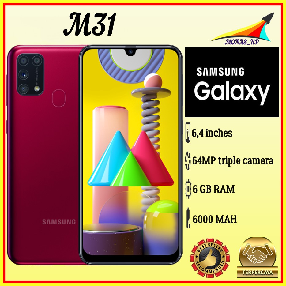 SAMSUNG GALAXY M31 6/128 [NEW PRODUCT] GARANSI RESMI