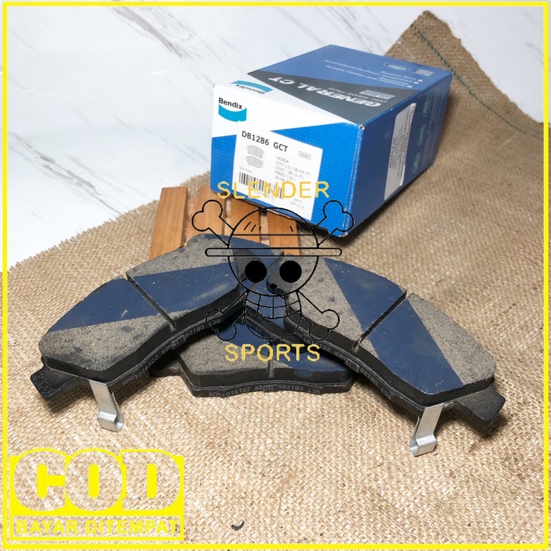 BRAKE PAD JAZZ DB 1286 GCT - KAMPAS REM DEPAN MOBILIO CITY FREED JAZZ