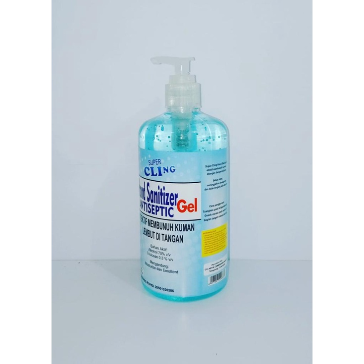 hand sanitizer Gell 500ml pump termurah / Kemenkes / handsanitizer antiseptic