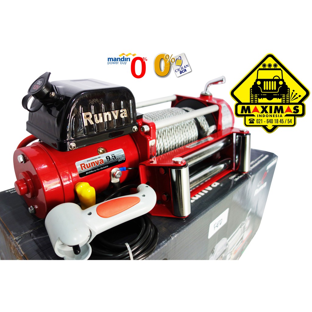 RED Edition : Runva EWX-9500-Q (4,3 ton) SUPER HIGH SPEED Winch