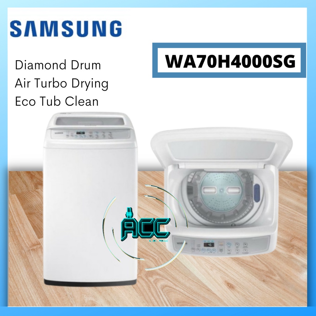 SAMSUNG MESIN CUCI WA70H4000SG TOP LOADING 7KG