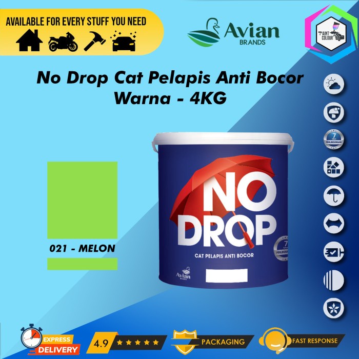 NO DROP 4KG/Galon Cat Pelapis Anti Bocor - 021 MeLon