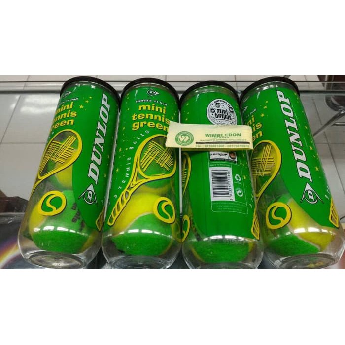 bolaTenis DUNLOP MINI TENNIS GREEN/ Tenis JUNIOR DUNLOP HIJAU