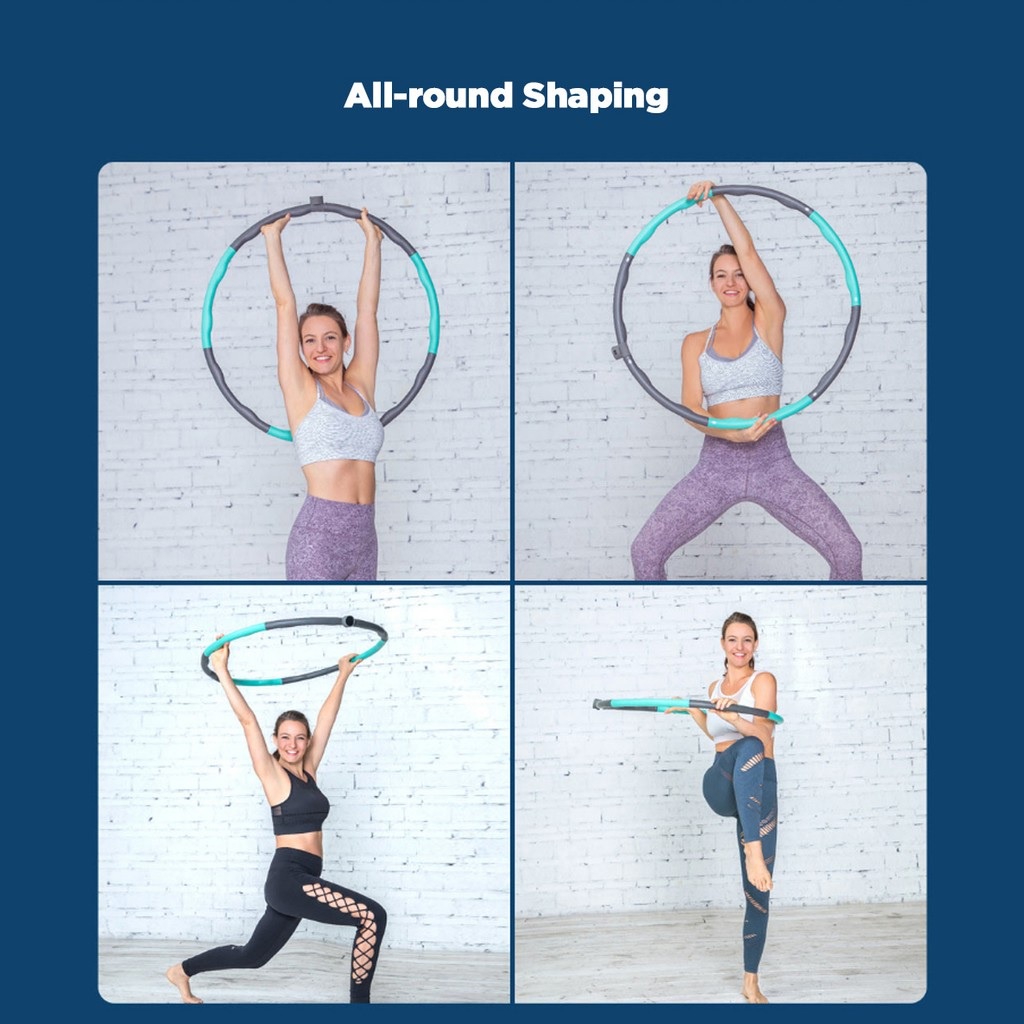 AKN88 - MOVE IT - SPIN Smart Detachable Hula Hoop Fitness Circle - Hulahup