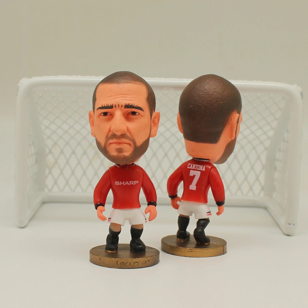 Boneka Barbie Estrella de fútbol 6,5 cm altura muñecas de resina Premier League 7 # CANTONA MU1993