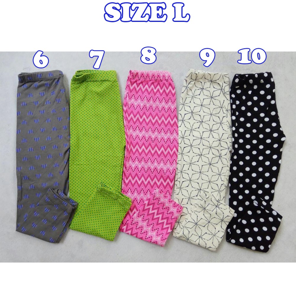 GRISELDA Legging Size L (5 - 6 th) XXL 8-10 th Leging anak cewe lejing anak perempuan katun kaos gg