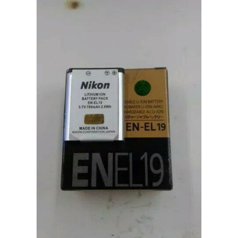 baterai kamera digital nikon coolpix EN EL19 FOR COOLPIX S5200, COOLPIX S100, COOLPIX S6500,