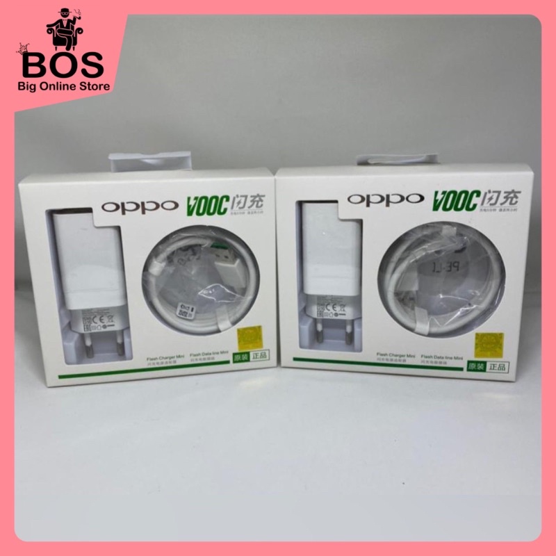 BOS - CHARGER OPPO R9 SUPPORT FAST CHARGING + KABEL MICRO USB/TYPE-C | TC CAS CASAN VOOC AK779 AK-779