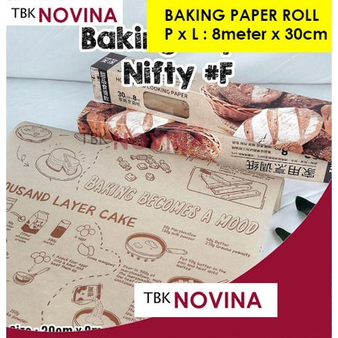 BAKING PAPER KORAN / MOTIF ROLL 8 meter x 30cm