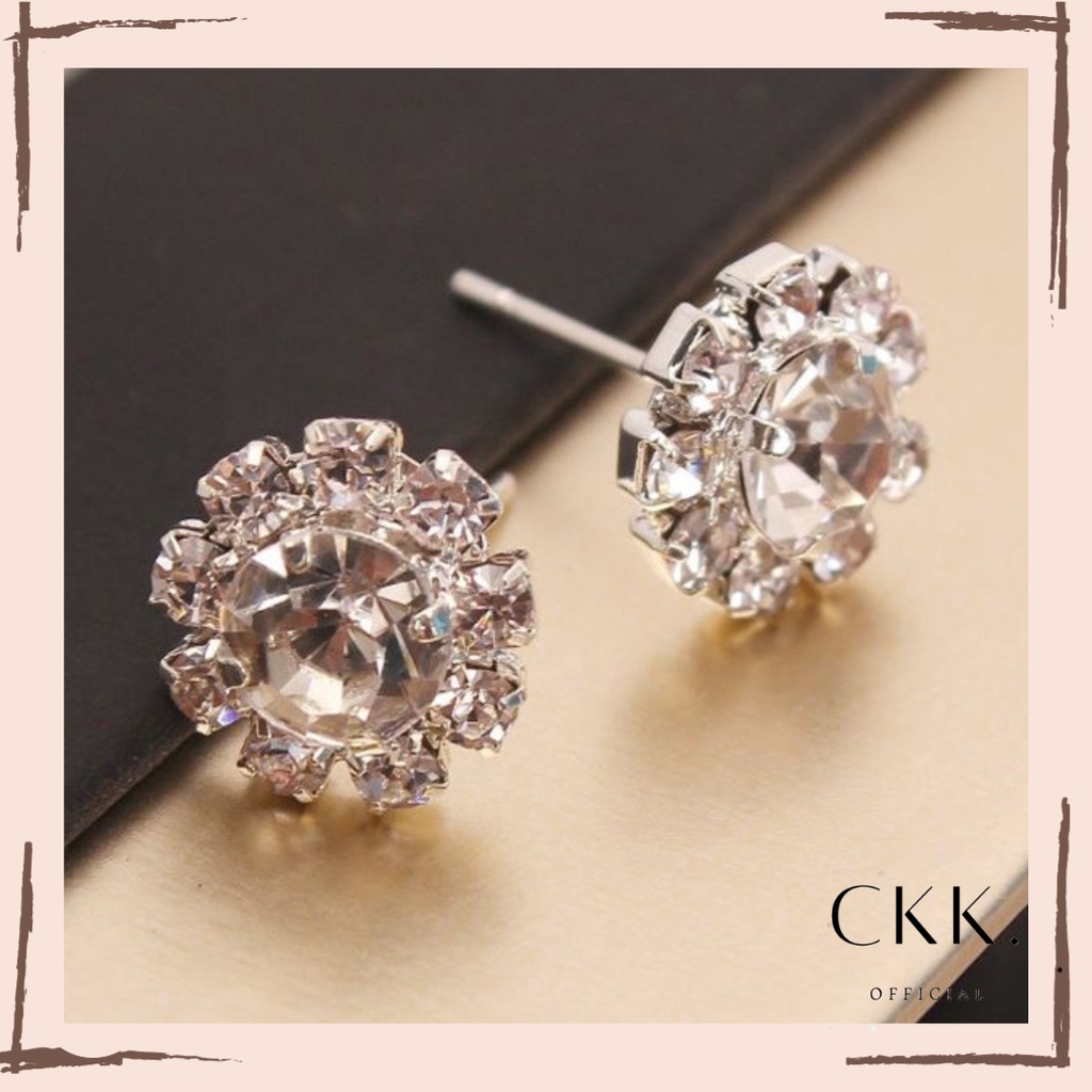 ➰CKK➰ Anting Wanita FA57 DIAMOND Gaya Korean Women Stud Earrings