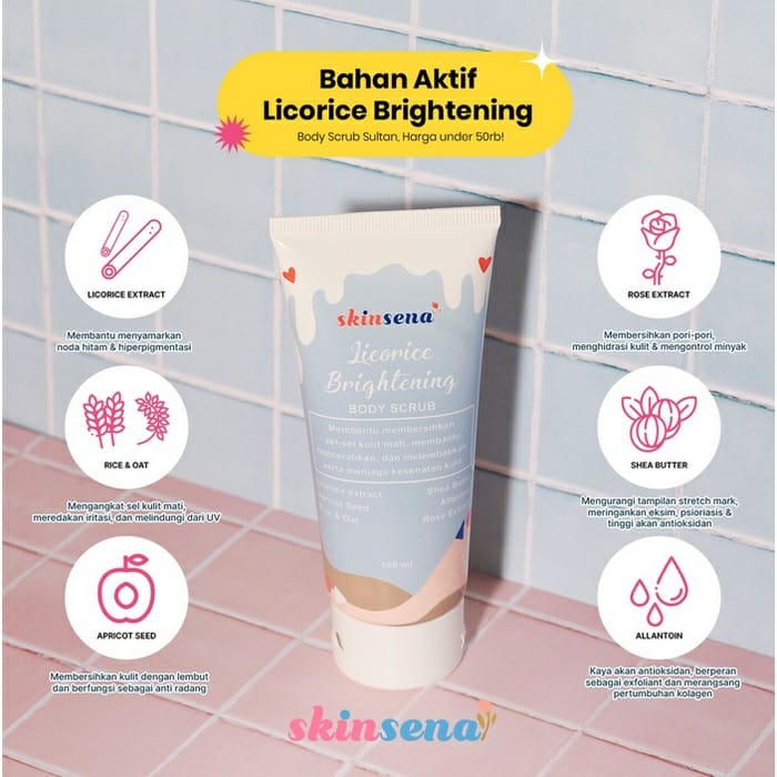 SKINSENA BODY LOTION & BODY SCRUB SERIES BPOM