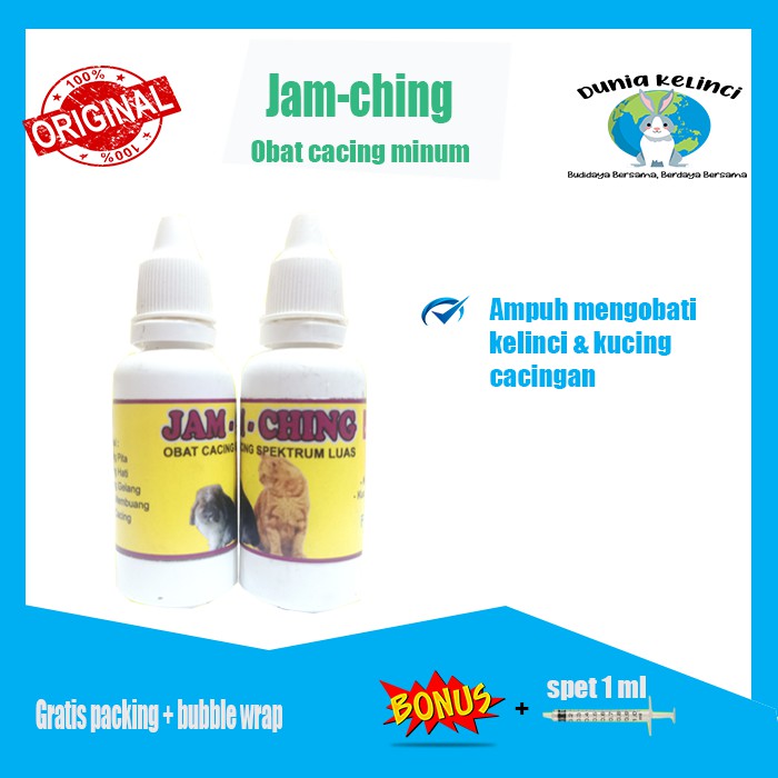 OBAT CACING KUCING KELINCI JAMCHING ANJING DOMBA HEWAN