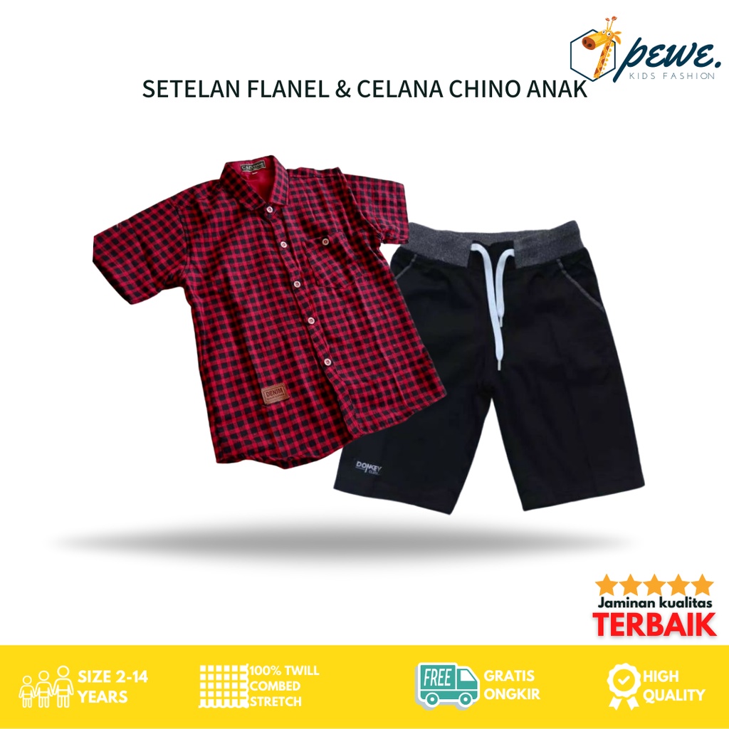 Setelan Kemeja Flanel Lengan Pendek- kemeja kotak Biru Merah putih Abu-abu / kemeja flanel anak laki laki / kemeja kotak anak laki laki / kemeja anak laki / Baju anak laki - Kemeja Anak Bahan Flanel Import TERLARIS - Kemeja flanel anak umur 2-12 tahun