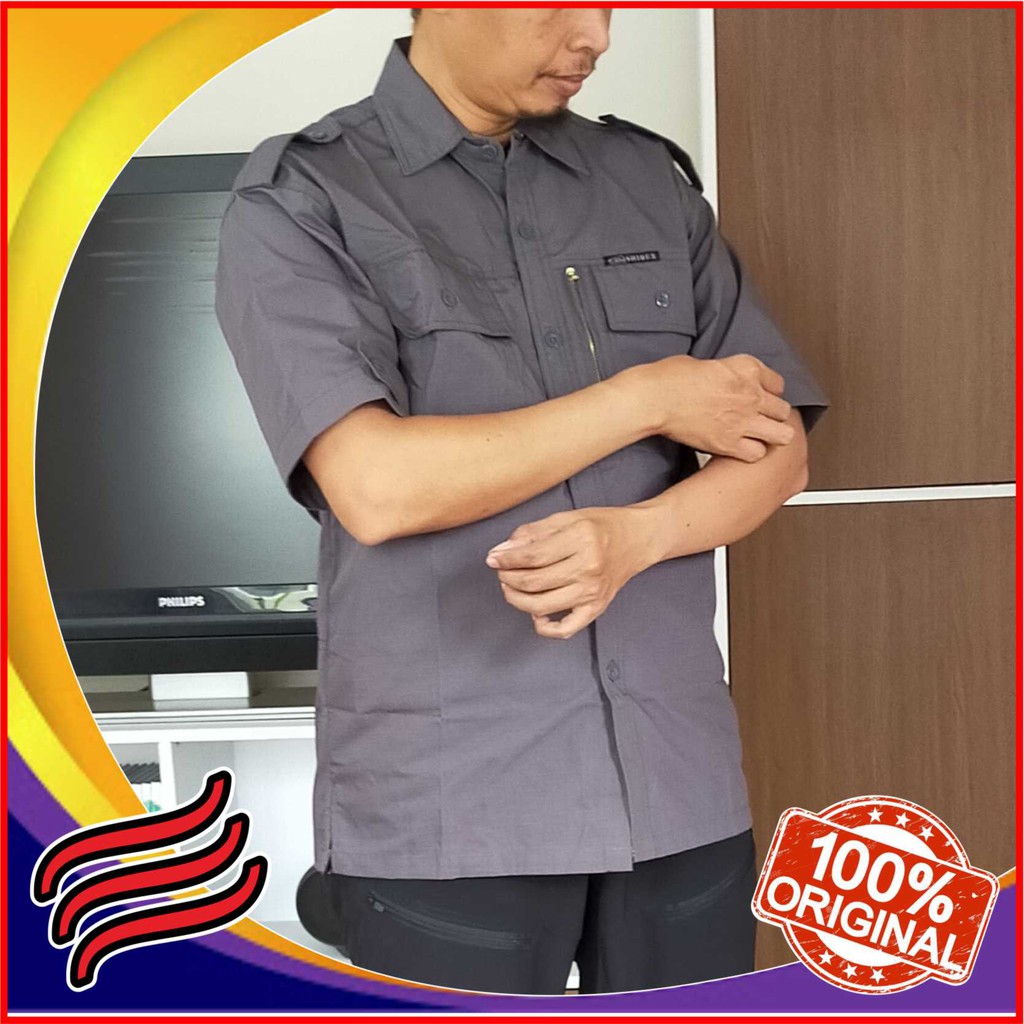 Kemeja Pendek Ripstop Katun SHIOUX the nature explore - Kemeja Pendek Lapangan Ripstop Katun SHIOUX 