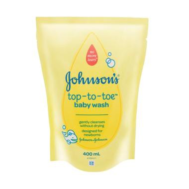 JOHNSONS BABY WASH TOP TO TOE 400ML REFFIL