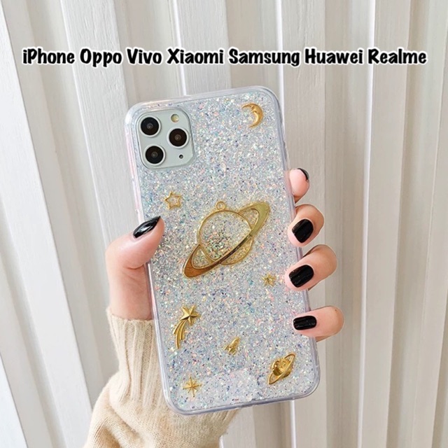 Glitter Galaxy Vol 3 iPhone Oppo Vivo Xiaomi Samsung Note 3 4 5 8 9 10 20 ultra S10 S20 fe S20+ S10e