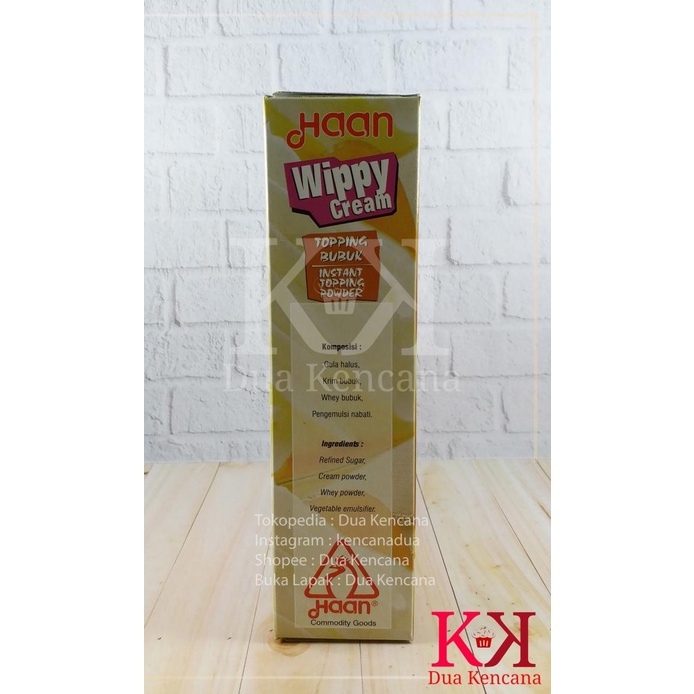 

Haan Wippy Whippy Cream Topping Bubuk Instant Topping Powder 400Gr