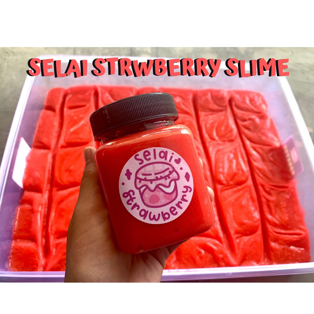 SELAI STRAWBERRY PREMIUM SLIME // BONUS SLIME ACTIVATOR // CLOUD CREAM SLIME