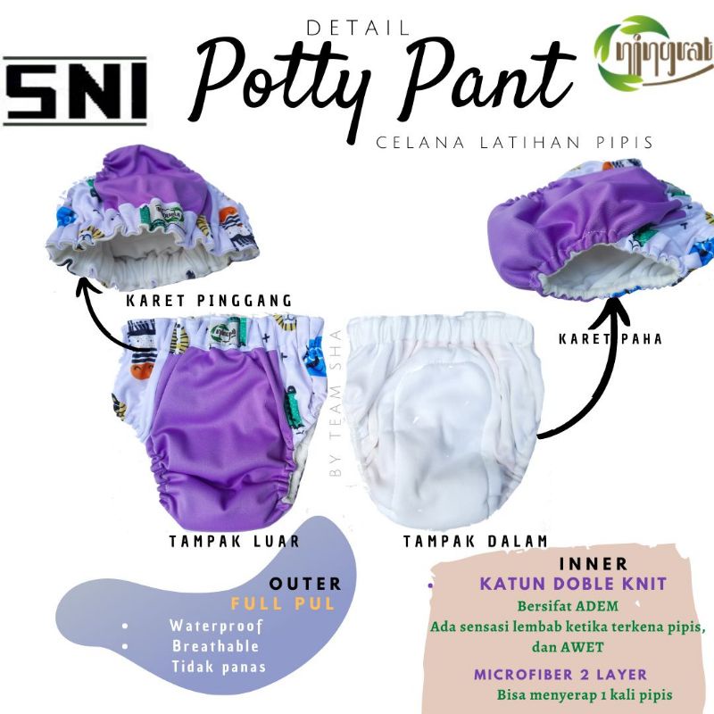 KINKAM Potty pant NINGRAT size L