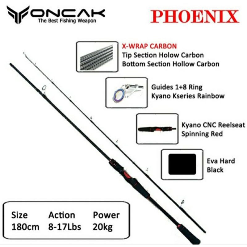 JORAN SPINING ONCAK DEVIL CAST... X-WRAP CARBON