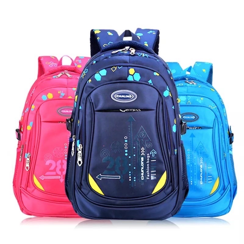 MORISAIKI TasRansel sekolah outbound Anak  / tas ransel sekolah/ slingbag pink navy biru hijau