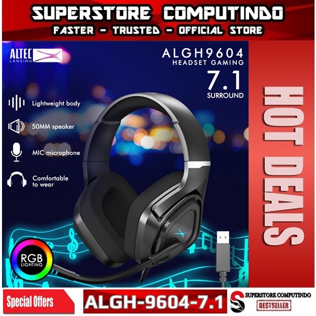 Headset Gaming Altec Lansing ALGH9604 - RGB - 7.1 SURROUND