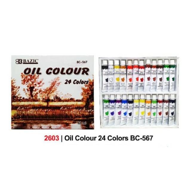 

RB SET 12 24 WARNA CAT MINYAK BAZIC OIL COLOR