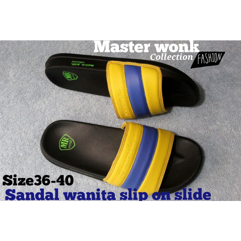 footwear Sandal Pria Slide Slip on Sendal Anti Licin Ringan Selop Gokar masterwonk