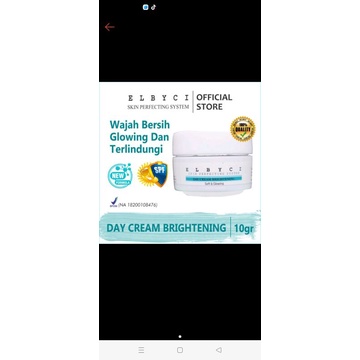 elbyci day cream brightening