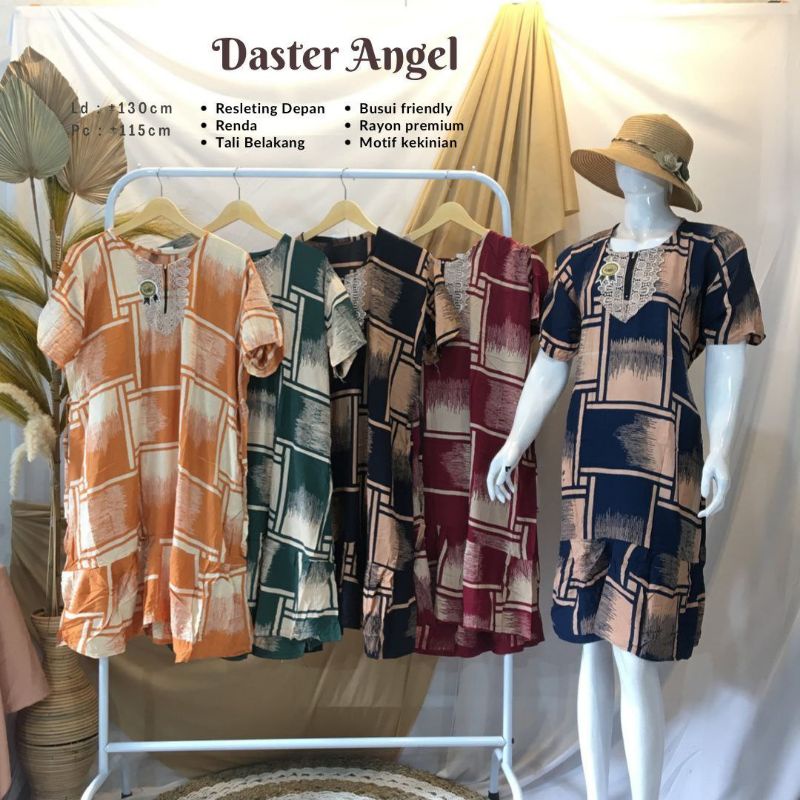 Daster Angel Motif Kotak / Daster Zaman Kekinian