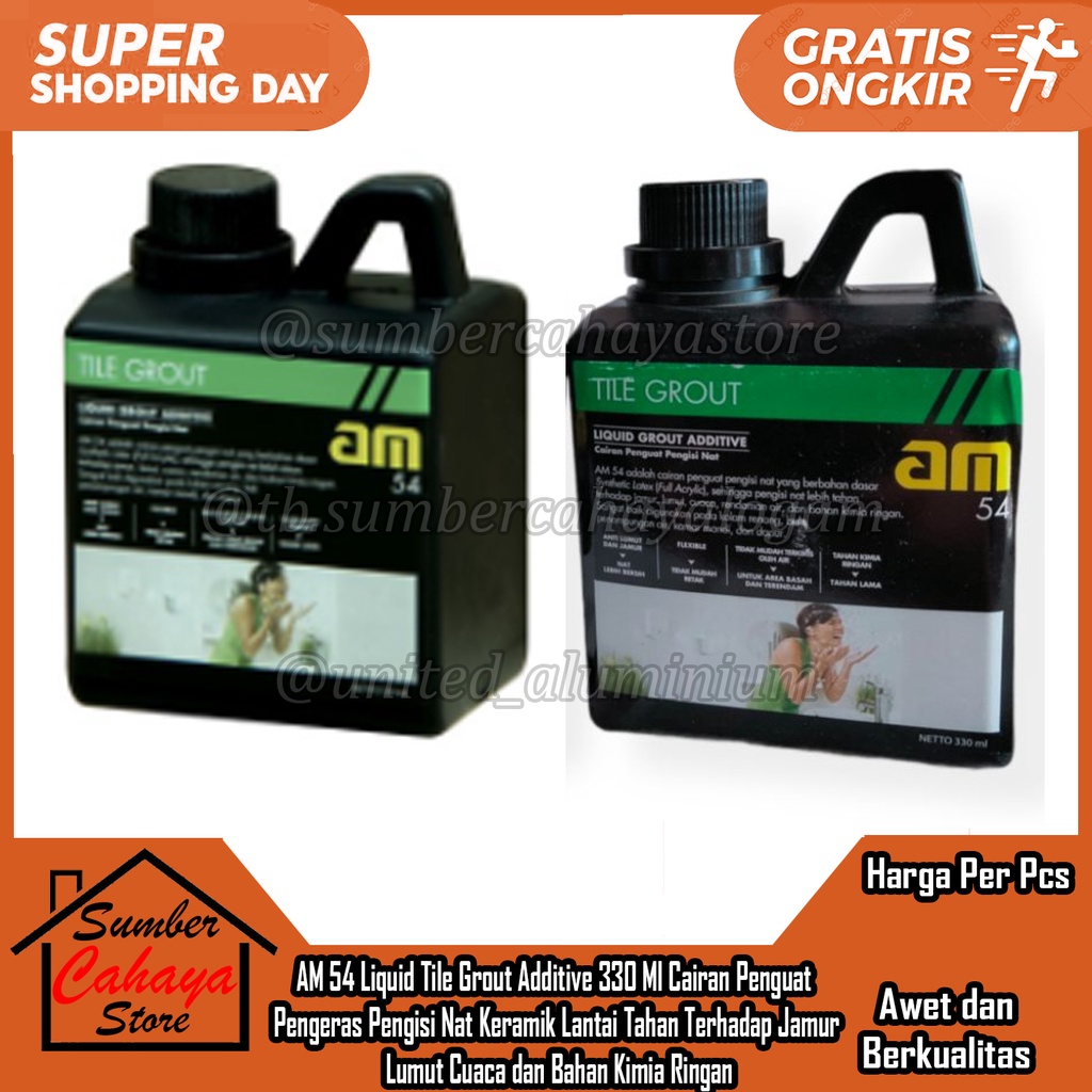 Jual AM 54 AM54 Liquid Likwid Likuid Tile Grout Additive additive