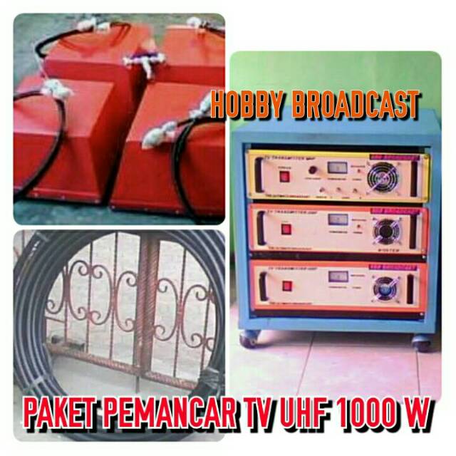 PAKET PEMANCAR TRANSMITTER TV UHF BROADCAST PLL 1000 WATT SOLID STATE